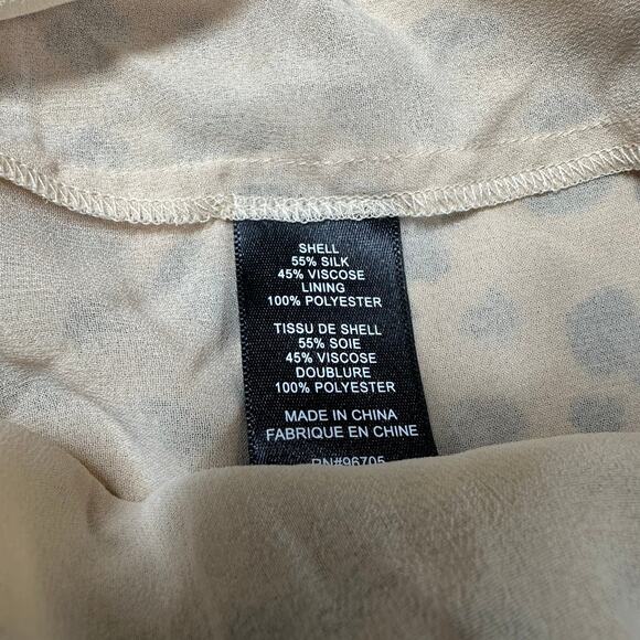 Rebecca Taylor Cheetah Print Silk Dress Size 00 NWT $395 MSRP Balloon Sleeve - Picture 8 of 12